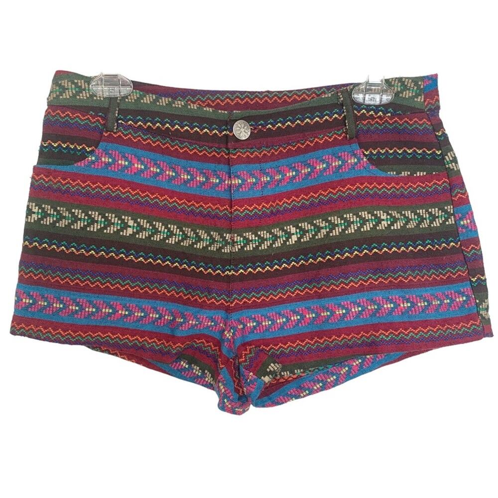 Anthropologie Multicolor Aztec Pattern Shorts - image 1